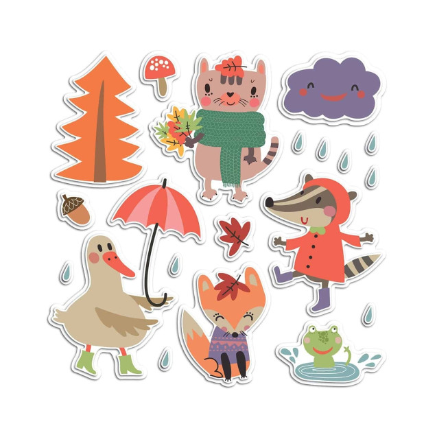 Αυτοκόλλητα Αφρώδη Για Τοίχο Ango Rainy Day...