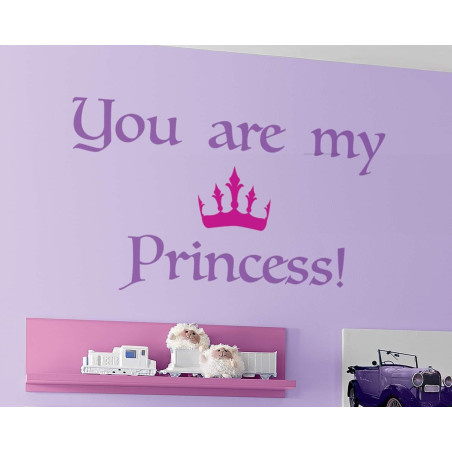 Αυτοκόλλητα Τοίχου Με Μήνυμα Large Ango Princess 16201