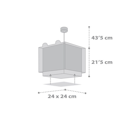 Παιδικό Φωτιστικό Οροφής Μονόφωτο Ango Little Teddy 64572