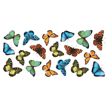 Αυτοκόλλητα Βινυλίου Για Τοίχο Small Ango Colourful Butterflies 59455