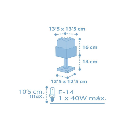 Παιδικό Πορτατίφ Ango Panda Blue 63161 T