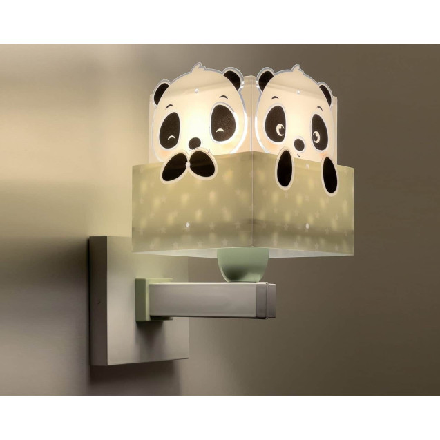 Παιδική Απλίκα Τοίχου Ango Panda Green 63169 H