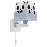 Παιδική Απλίκα Τοίχου Ango Panda Blue 63169 T