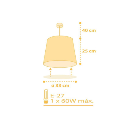 Παιδικό Φωτιστικό Οροφής Μονόφωτο Ango Starlight Yellow 82212 A