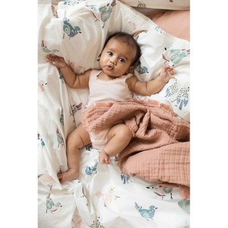 Κουβέρτα Αγκαλιάς Βαμβακερή Elodie Details Soft Faded Rose BR73652 75x100