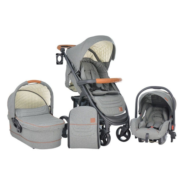 Πολυκαρότσι Bebe Stars Malibu 3in1 Grey 310-186