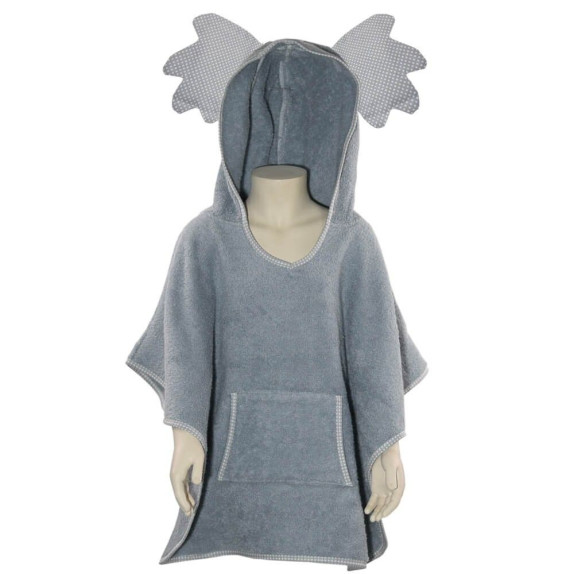 Μπουρνούζι Κάπα Bebe Stars Poncho Grey 3186