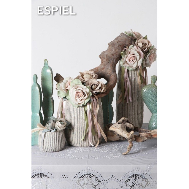 Τραπεζομάντηλο Espiel Vinyl Γκρι PEZ113 135x180εκ