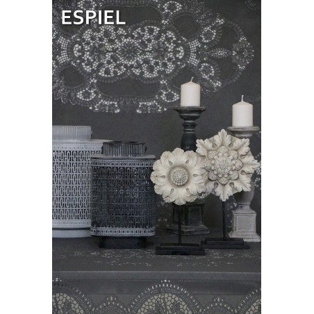 Τραπεζομάντηλο Espiel Vinyl Ανθρακί PEZ125 135x135εκ