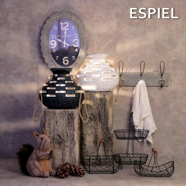 Καλάθι Μεταλλικό Espiel Μαύρο με Λαβή TAK117...