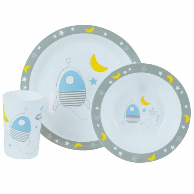 Σετ Σερβίτσιο 3 Τεμαχίων Ango Space Grey/Blue...