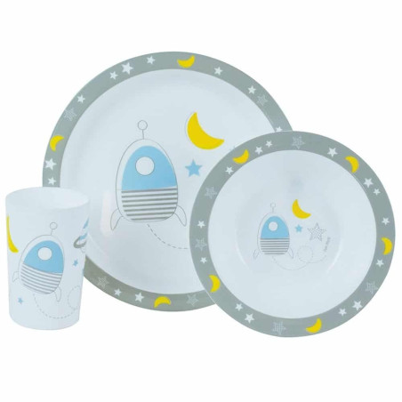 Σετ Σερβίτσιο 3 Τεμαχίων Ango Space Grey/Blue 005668