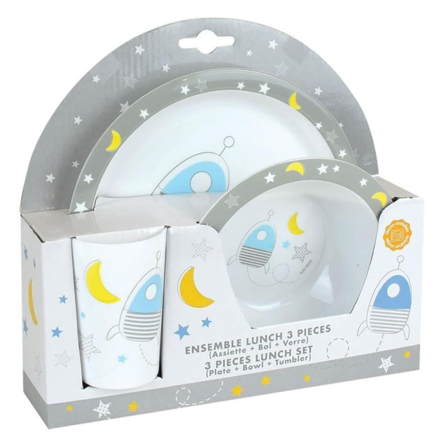 Σετ Σερβίτσιο 3 Τεμαχίων Ango Space Grey/Blue...