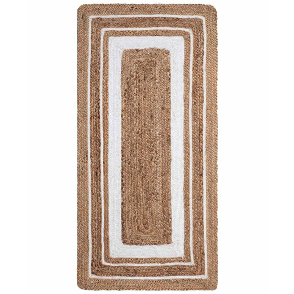 Χαλί Στρόγγυλο Silk Fashion 1727 Natural/White 160x230cm