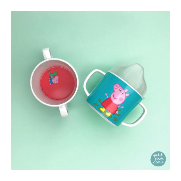 Ποτηρακι Με Δυο Χερουλια Με Αποσπωμενο Καπακι...