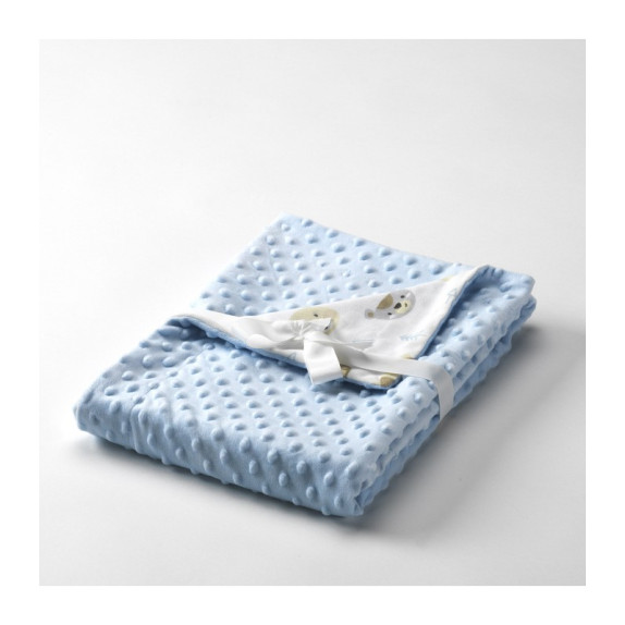 Κουβέρτα  Mora Dubidu 80Χ110 Γαλάζια  100% Polyester