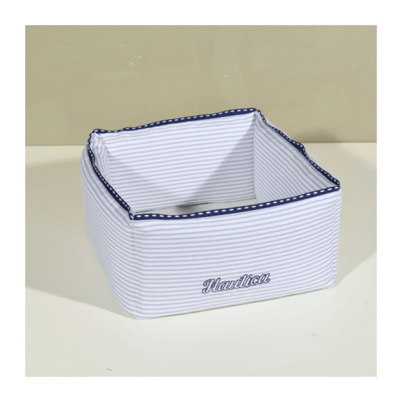 Nautica Des 905 Καλάθι Καλλυντικών Γκρι Ριγέ 25X12