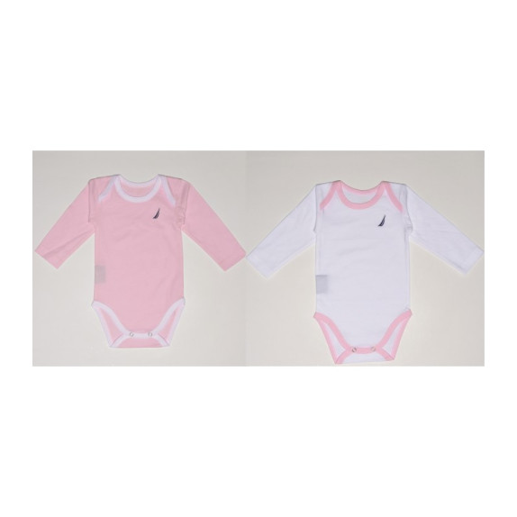 Nautica Des.12 Εσώρουχα Σετ 2Τ 80 Εκ. Μακρύ Μανίκι Ροζ...