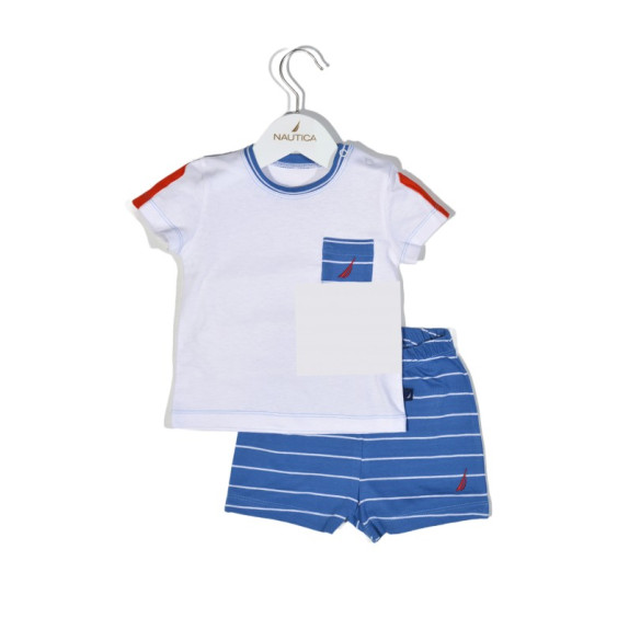 Nautica Des.11 Σετ T-Shirt & Shorts Jersey Organic Μπλε...