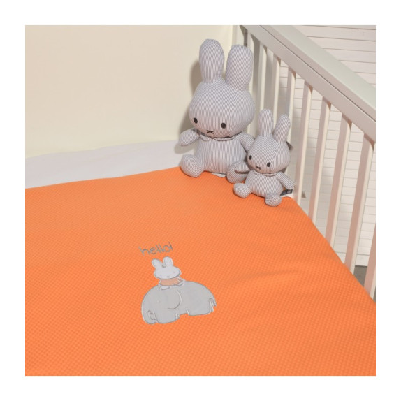 Miffy Des.13 Πικέ Αγκαλιάς Πορτοκαλί 80X100
