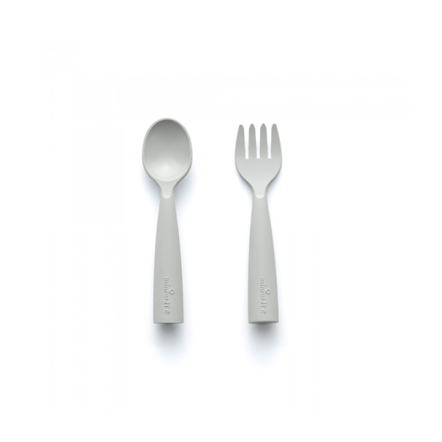 Miniware Des.15 Πιρούνι & Κουτάλι Pla Γκρι-13,5Cm