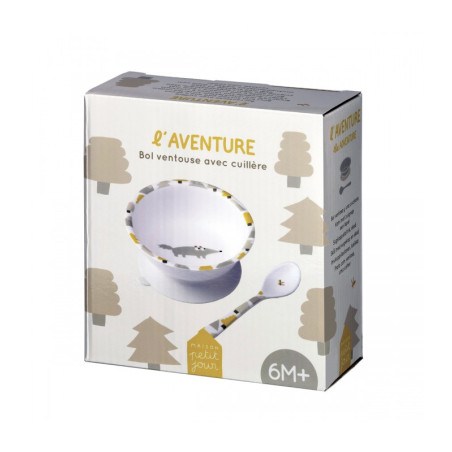 Μπωλ 160 Μl Με Αποσπωμενη Βεντουζα Και Κουταλακι Aventure - Petιτ Jour Paris