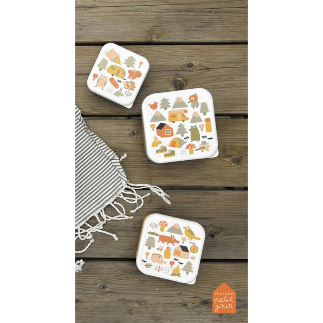 Σετ 3 Φαγητοδοχειων Aventure - Petιτ Jour Paris