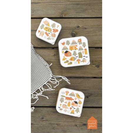 Σετ 3 Φαγητοδοχειων Aventure - Petιτ Jour Paris