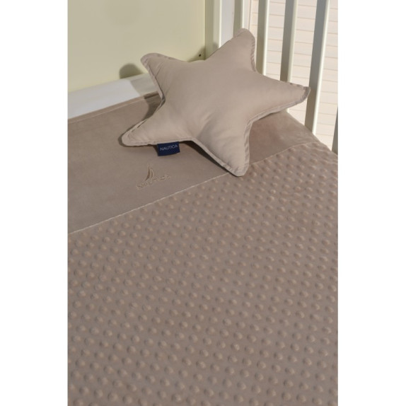 Nautica Des 904 Κουβέρτα Minky Mπεζ Διπλής Όψης 75Χ95