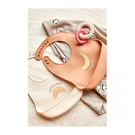 Σαλιάρες Σιλικόνης Σετ 2 Τεμ Banana Oyoy