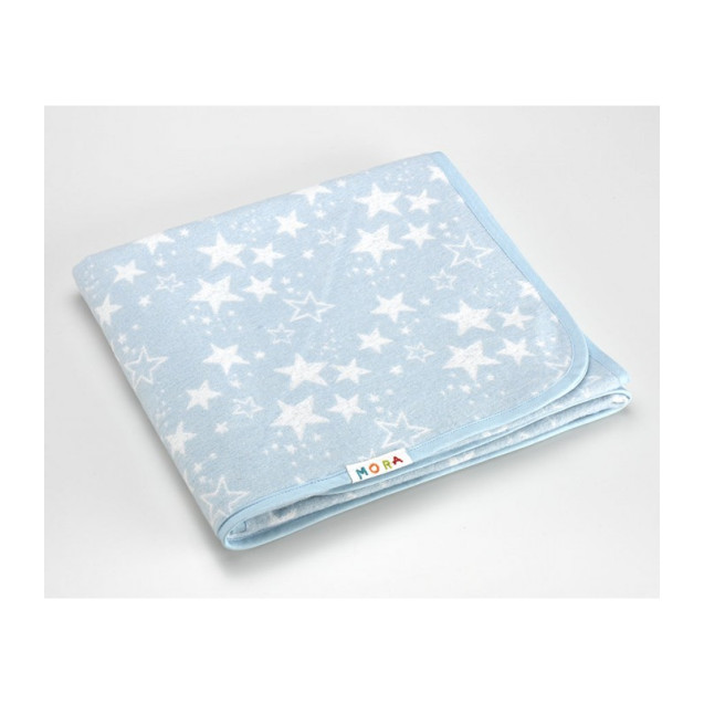 Κουβέρτα Mora Ecology 80Χ110 Γαλαζιο 65%...