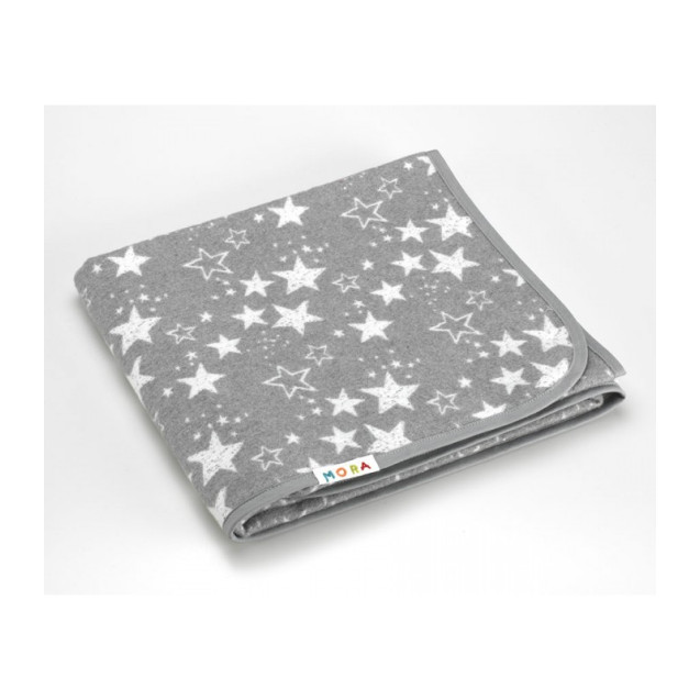 Κουβέρτα Mora Ecology 80Χ110 Γκρι 65% Βαμβακι &...