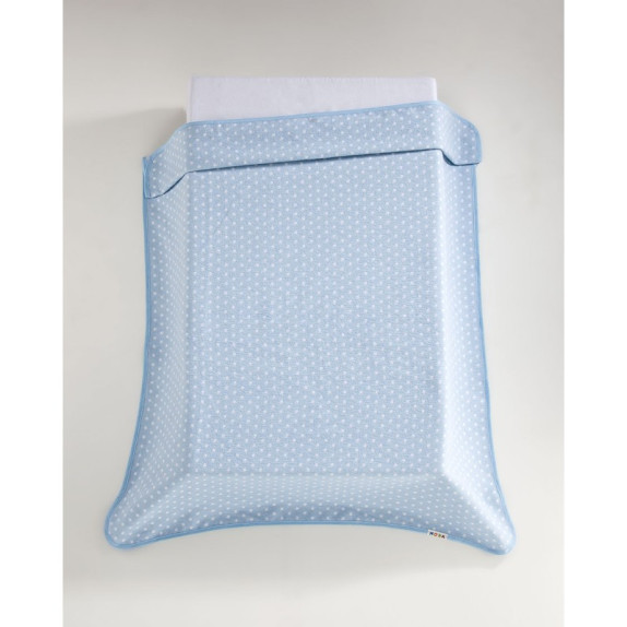 Κουβέρτα Mora Ecology 80Χ110 Γαλαζιο 65% Βαμβακι & 35%...