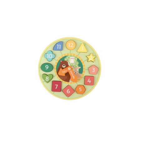 Ρολόι Με  Σχήματα Woodland Orange Tree Toys