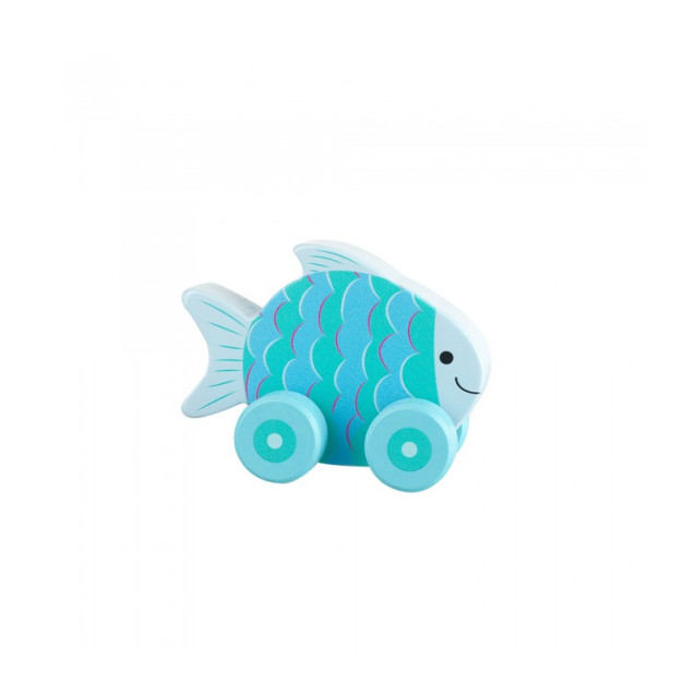 Ψάρι Push & Pull Orange Tree Toys