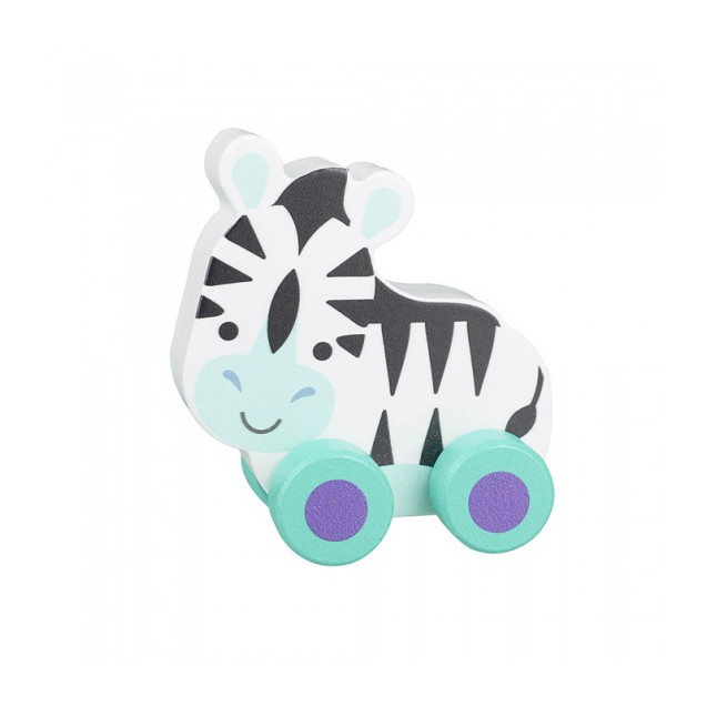 Ζέμπρα Push & Pull Orange Tree Toys