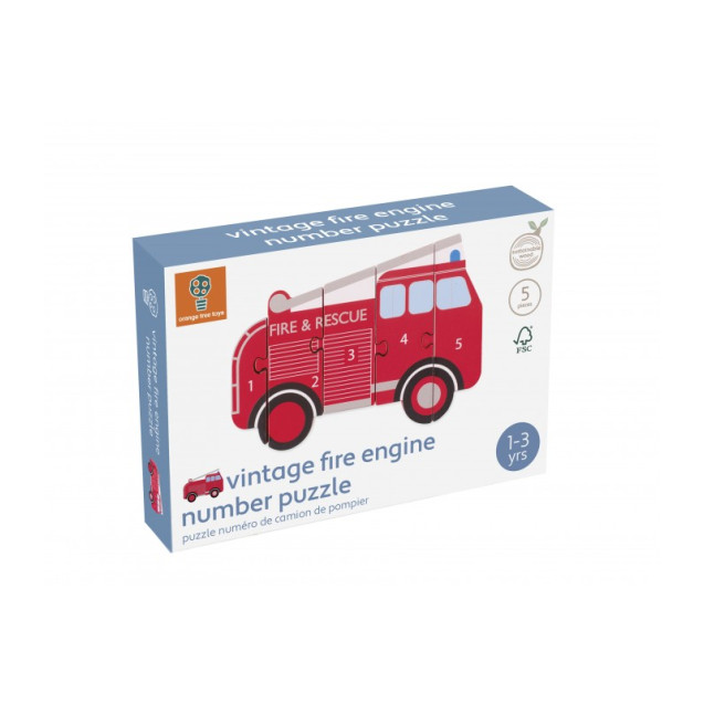 Παζλ Αριθμών Πυροσβεστική Orange Tree Toys