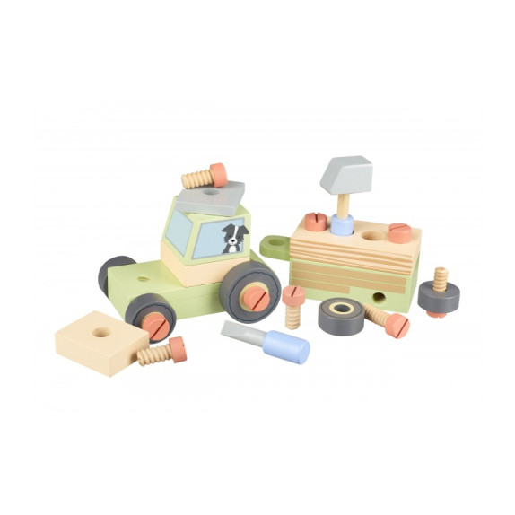 Τρακτέρ Με Εργαλεία Orange Tree Toys