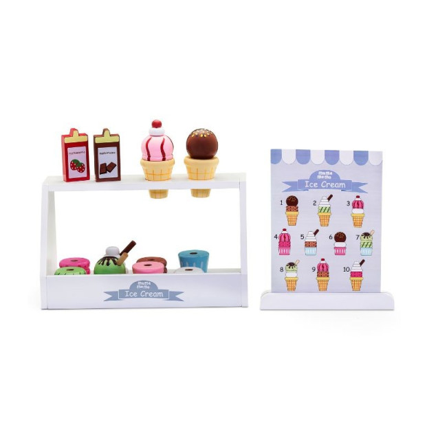 Πωλητήριο Παγωτών Ξύλινο Mama Memo