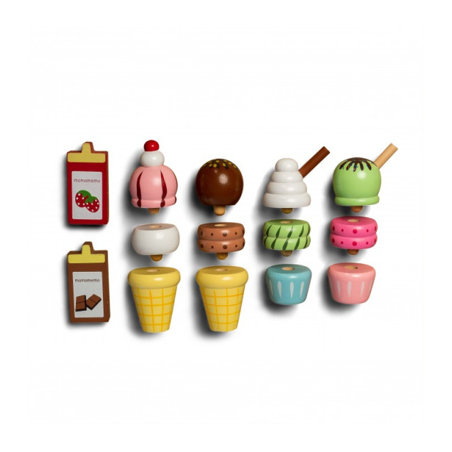 Πωλητήριο Παγωτών Ξύλινο Mama Memo