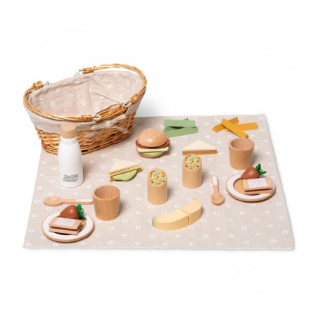 Ξύλινο Καλαθάκι Πικ Νικ Mama Memo