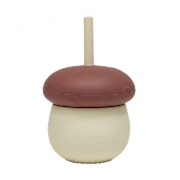 Ποτηρακι Σιλικόνης Μανιτάρι Εκρού / Καφέ