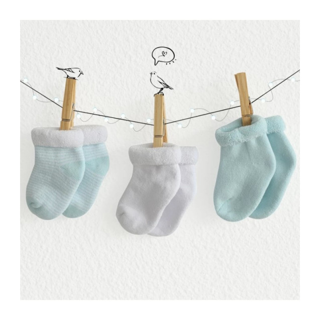 Σετ Καλτσάκια Μπλε 0-3 M Trois Kilos Sept