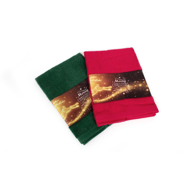 Χριστουγεννιάτικο Σετ Πετσέτες 2 τεμ Dimcol...