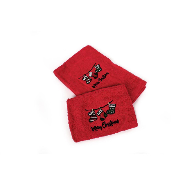 Χριστουγεννιάτικο Σετ Πετσέτες 2 τεμ Dimcol...