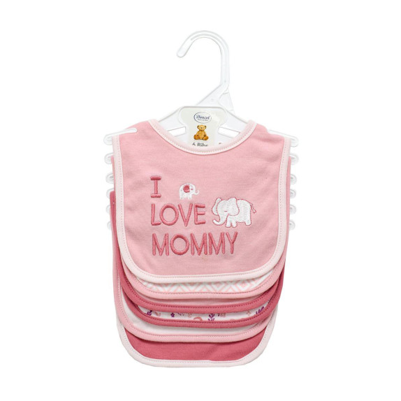 Σαλιάρα Interlock & Επένδυση Terry με Velcro bebe Σετ 6...