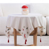 Χριστουγεννιάτικο Τραπεζομάντηλο Nef-Nef Christmas Is All Around Ecru 100x100