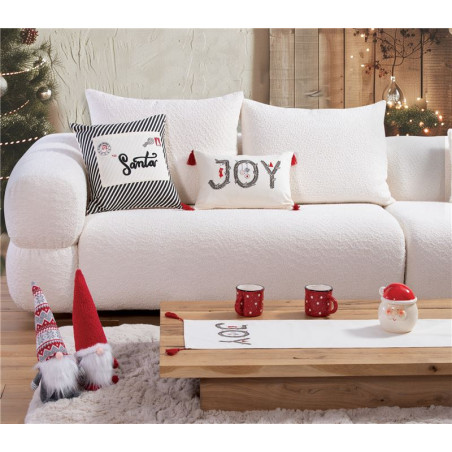 Χριστουγεννιάτικη Τραβέρσα Nef-Nef Christmas Is All Around Ecru 33x150