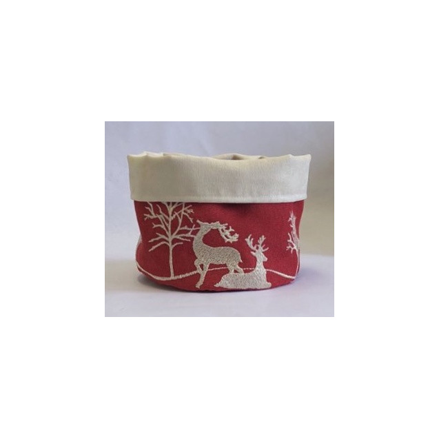 F&L 16X13 Κασπο Δασος Ελαφακια Καμβας Κοκκινο...