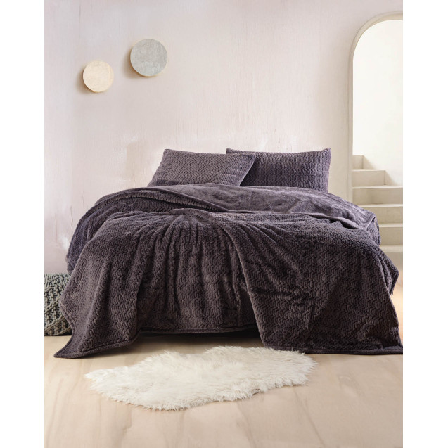 BLISS ΓΚΡΙ - ΣΕΤ ΚΟΥΒΕΡΤΑ ΓΟΥΝΙΝΗ ΜΕ ΜΑΞΙΛΑΡΟΘΗΚΕΣ